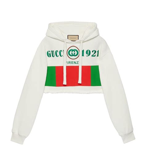 cropped gucci hoodie